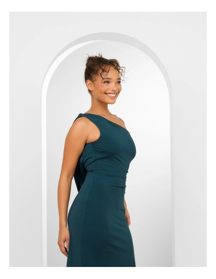 Corinne One Shoulder Cowl Gown image 4