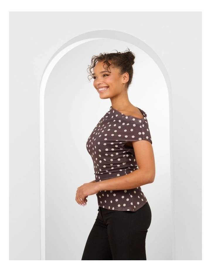 Noni Off Shoulder Print Top image 3