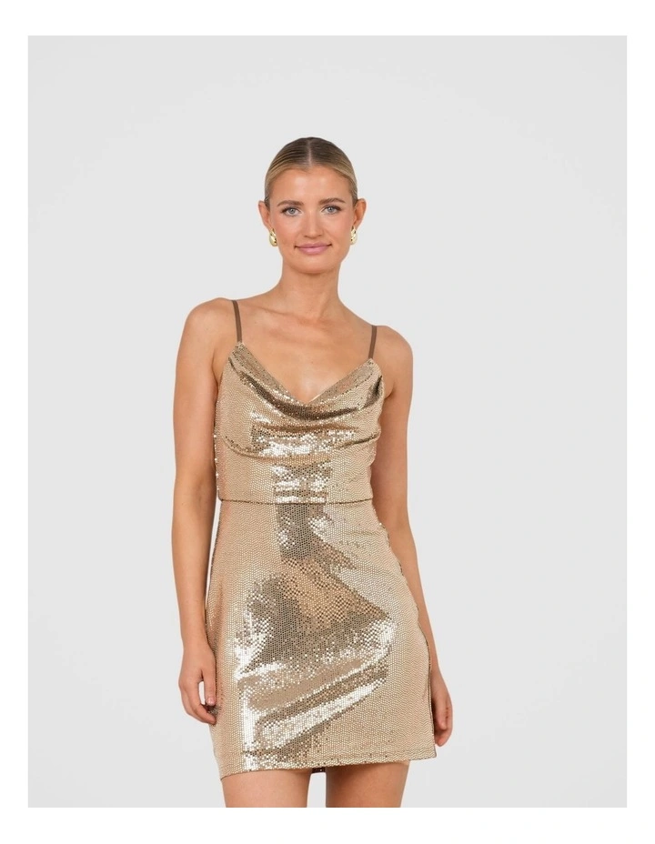 Fluer Cowl Neck Mini Dress image 1