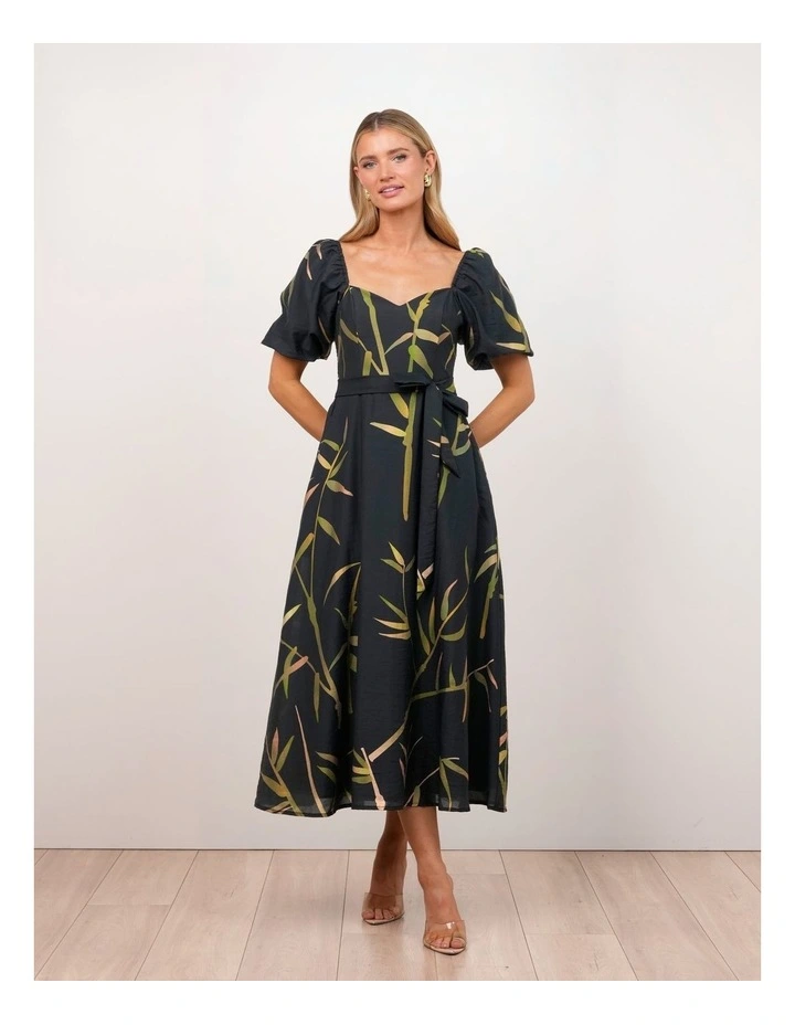 Quoko Puff Sleeve Midi Dress image 1