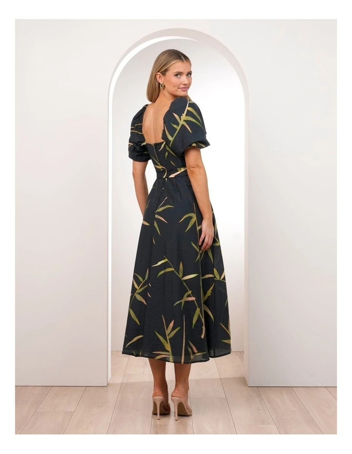 Quoko Puff Sleeve Midi Dress image 2