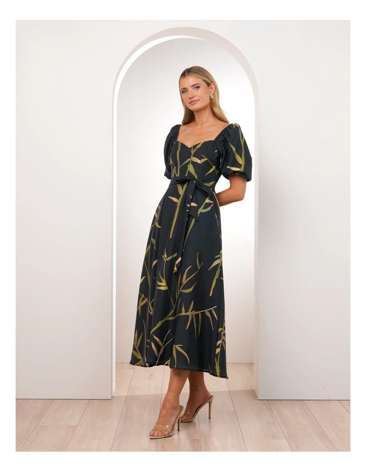 Quoko Puff Sleeve Midi Dress image 3