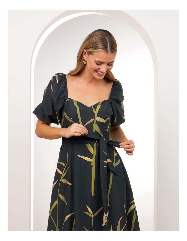 Quoko Puff Sleeve Midi Dress image 4