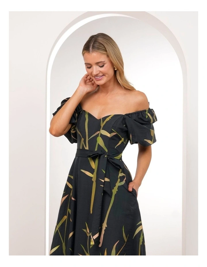 Quoko Puff Sleeve Midi Dress image 5
