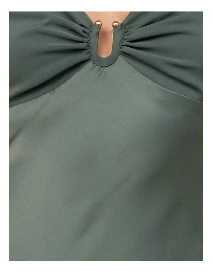 Gracie Bias Cut Satin Maxi Dress image 5