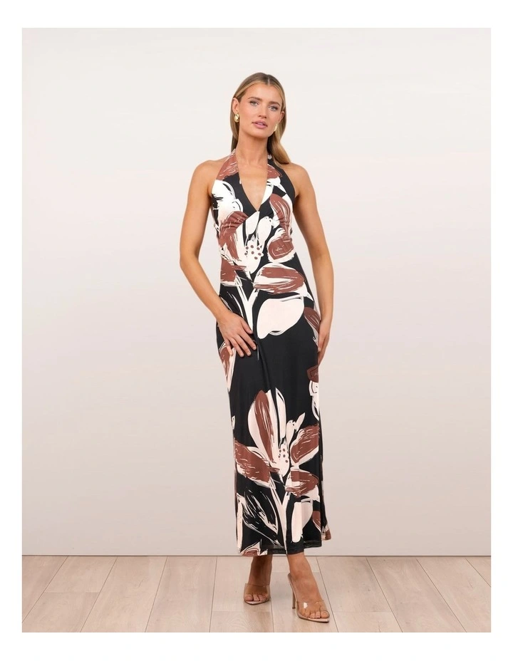 Zaide Print Mesh Maxi Dress image 1