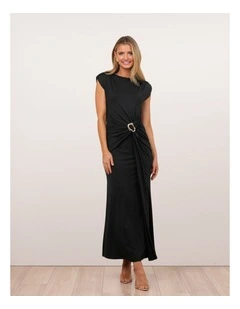 Benny High Neck Draped Gown