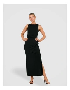 Ayden Drape Front Maxi Dress