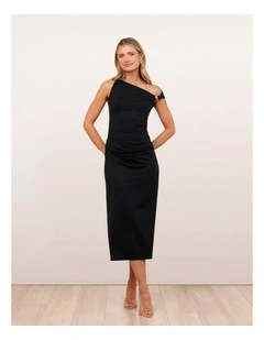 Carter Gold Trim Midi Dress