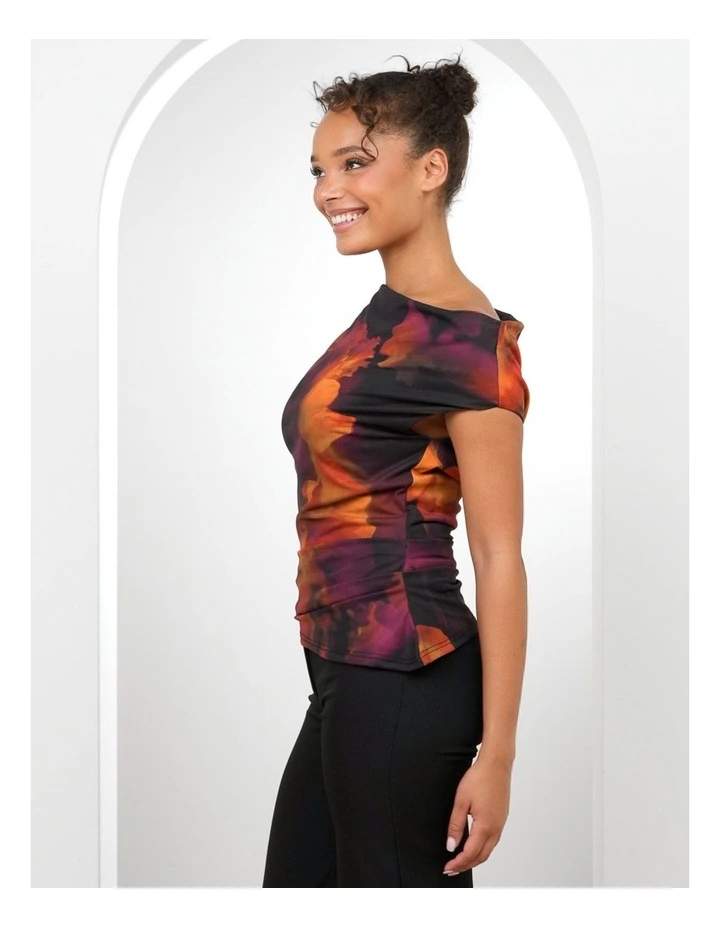 Mardie Off Shoulder Print Top image 3
