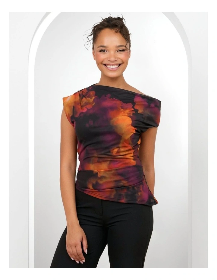 Mardie Off Shoulder Print Top image 4