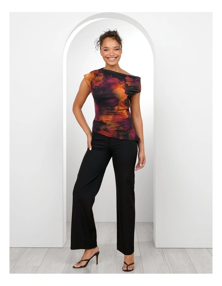 Mardie Off Shoulder Print Top image 5