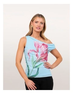 London Off Shoulder Mesh Top