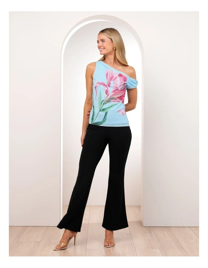 London Off Shoulder Mesh Top image 5