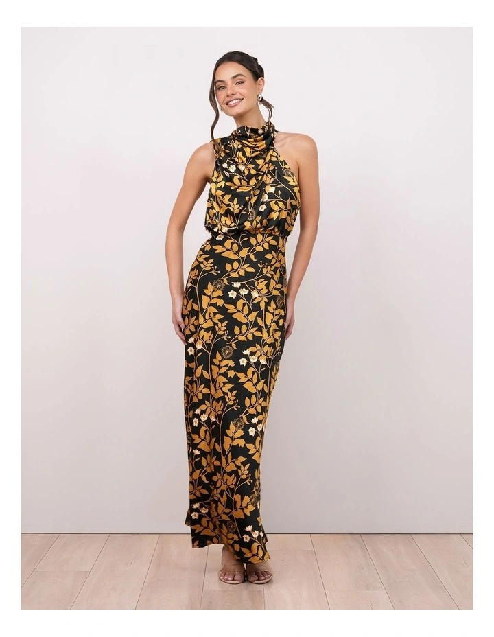 Carly Satin Midi Dress image 3