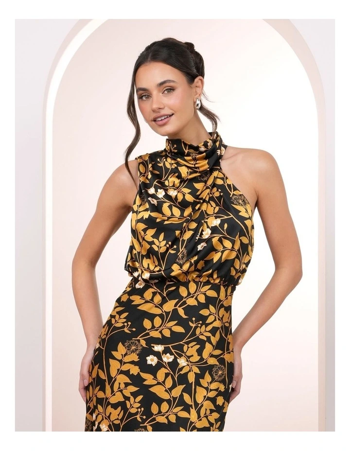 Carly Satin Midi Dress image 4