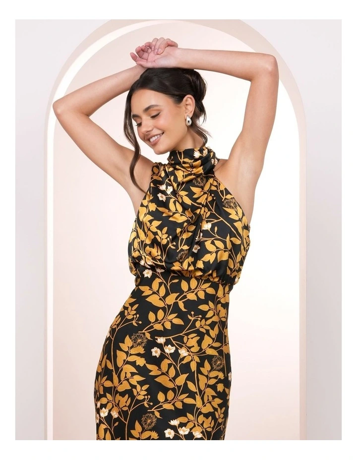 Carly Satin Midi Dress image 5