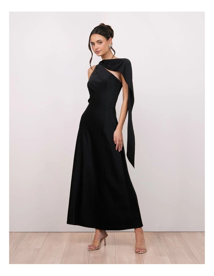 Kyra One Shoulder Drape Dress image 1