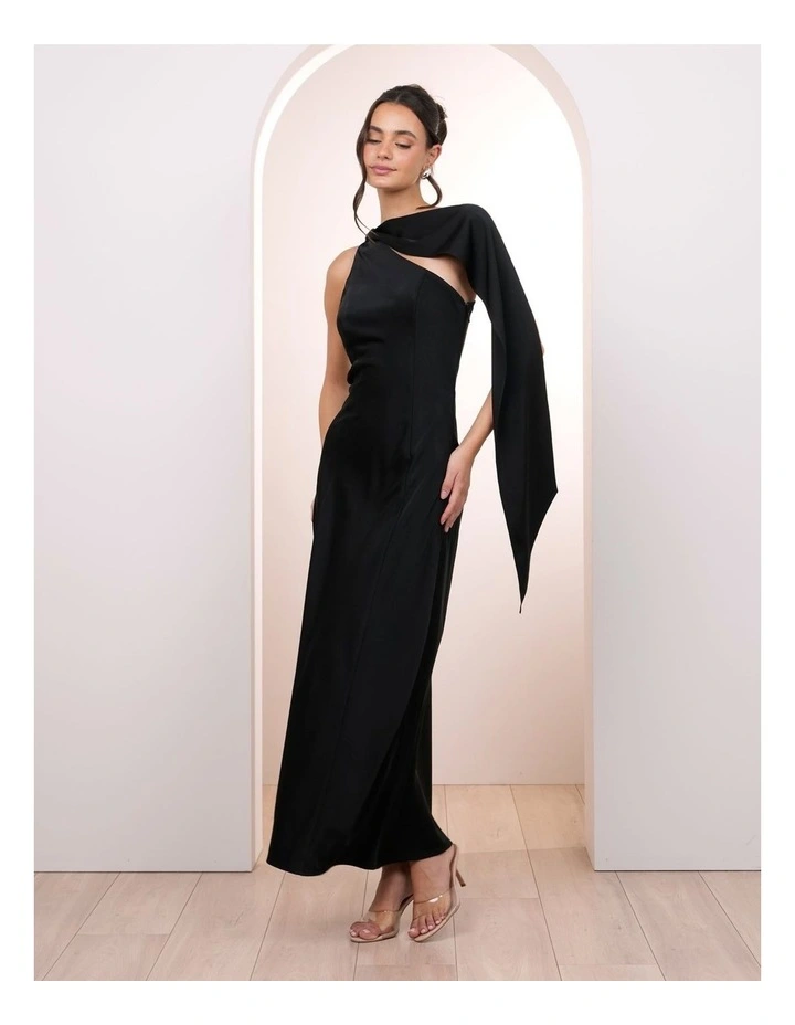 Kyra One Shoulder Drape Dress image 3
