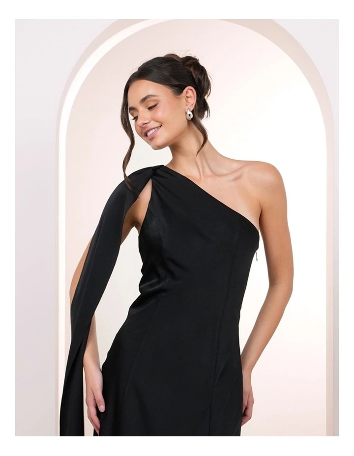 Kyra One Shoulder Drape Dress image 4