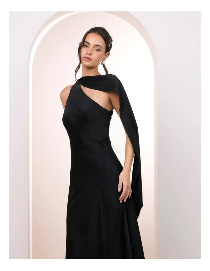 Kyra One Shoulder Drape Dress image 5