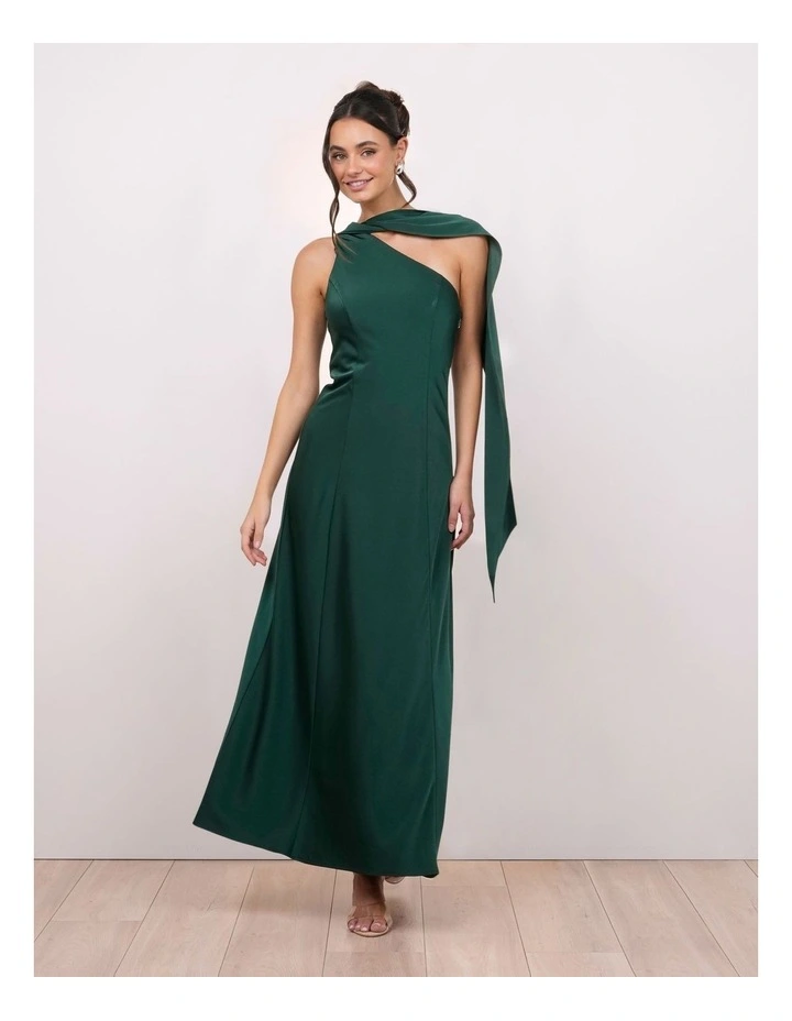 Kyra One Shoulder Drape Dress image 1