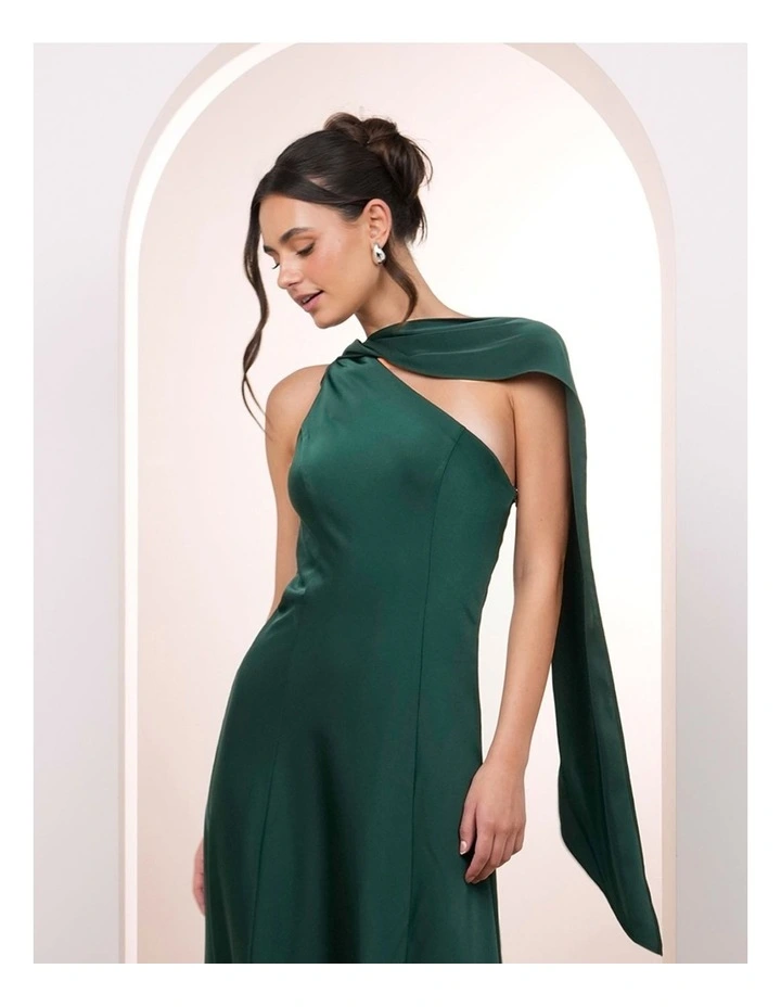 Kyra One Shoulder Drape Dress image 4