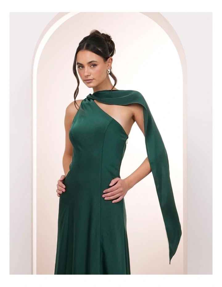 Kyra One Shoulder Drape Dress image 5