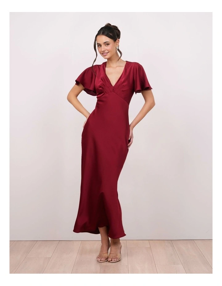 Nataly Flutter Sleeve Gown image 1