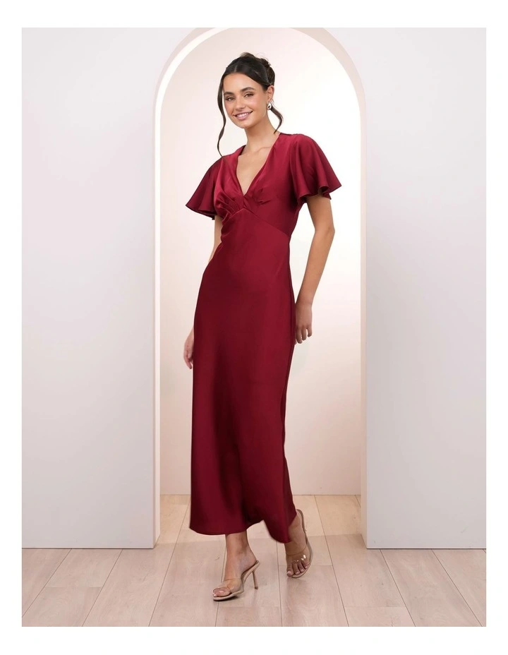 Nataly Flutter Sleeve Gown image 3