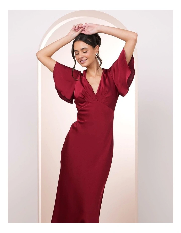 Nataly Flutter Sleeve Gown image 4
