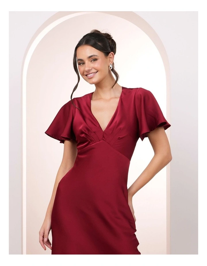 Nataly Flutter Sleeve Gown image 5