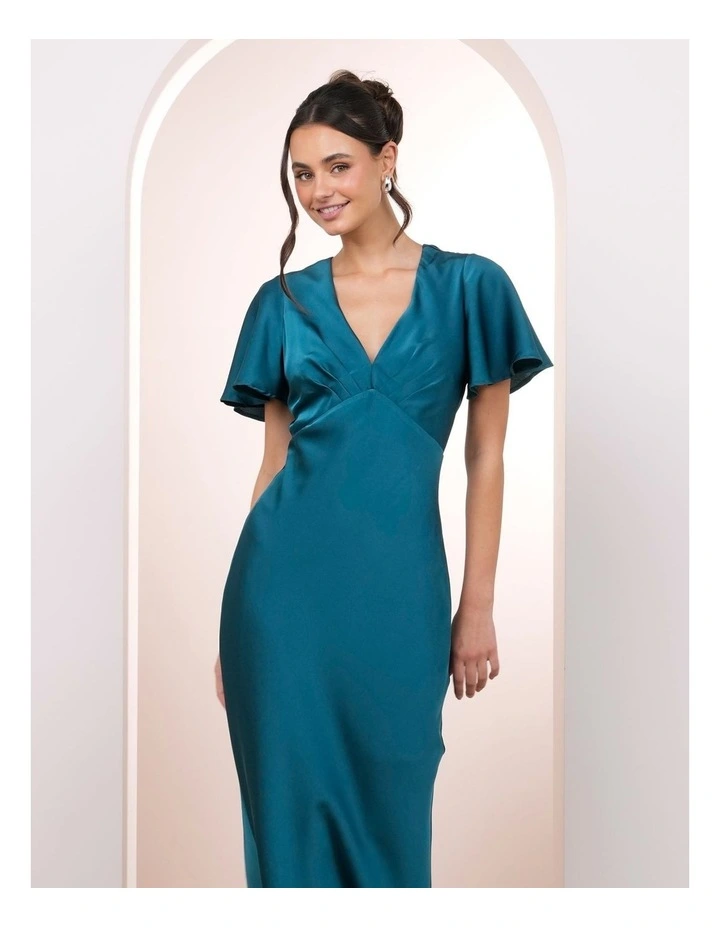 Nataly Flutter Sleeve Gown image 4