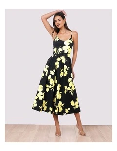 Talitha Print Midi Dress