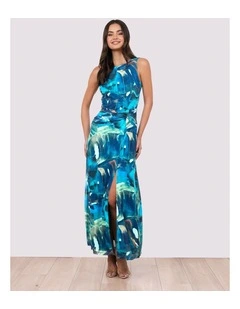 Rylan Printed Mesh Maxi Dress