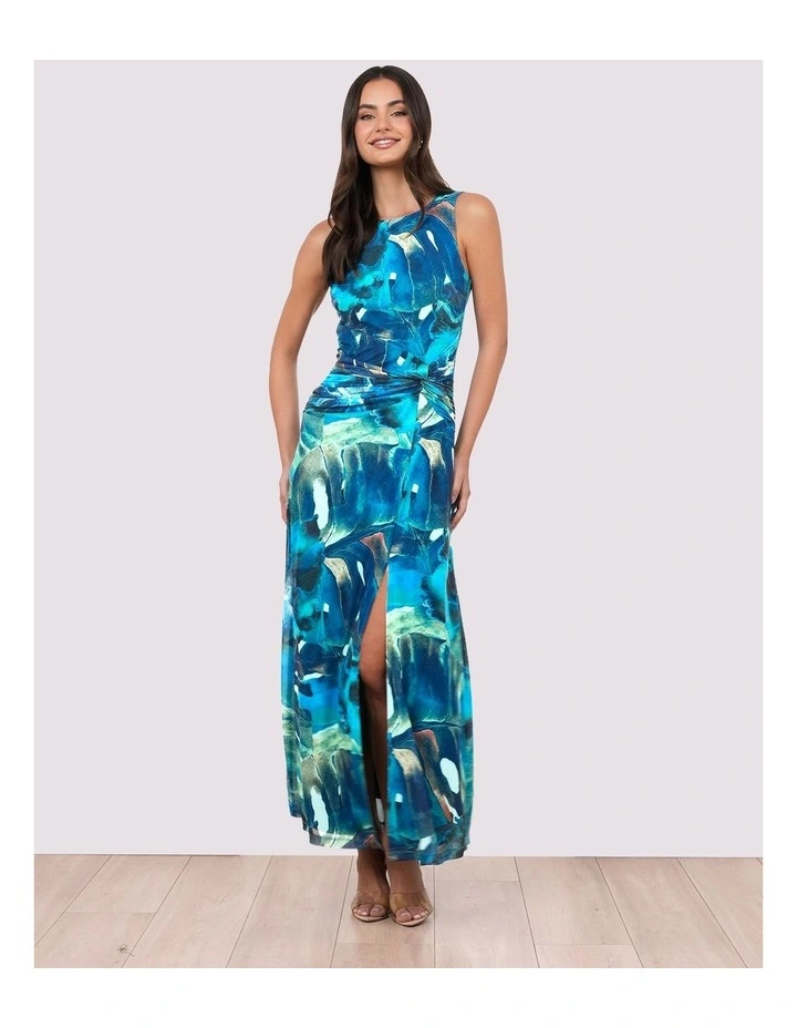 Rylan Printed Mesh Maxi Dress image 1