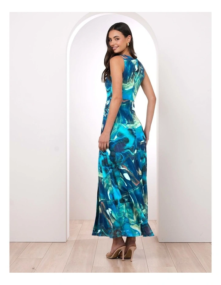 Rylan Printed Mesh Maxi Dress image 2
