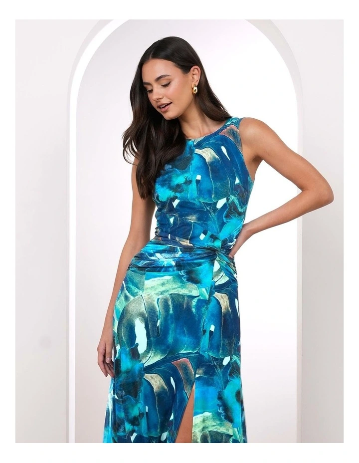 Rylan Printed Mesh Maxi Dress image 4