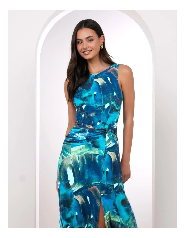 Rylan Printed Mesh Maxi Dress image 5