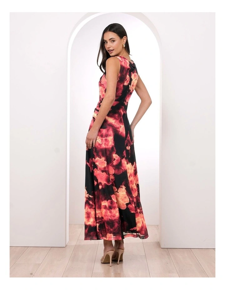 Edison Printed Mesh Maxi Dress image 2