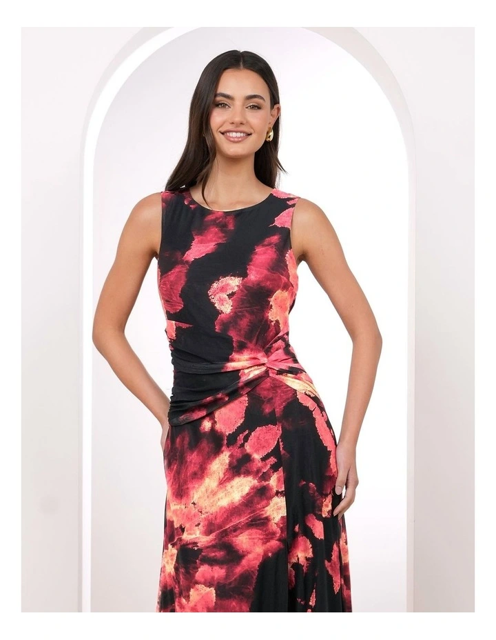 Edison Printed Mesh Maxi Dress image 5