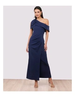 Xia Bow Shoulder Maxi Dress