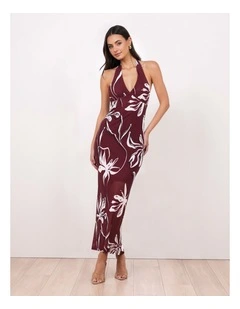 Farah Halter Neck Maxi Dress