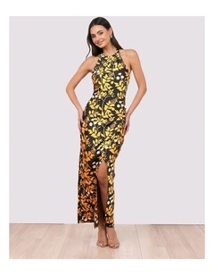 Hannah Halter Neck Maxi Dress