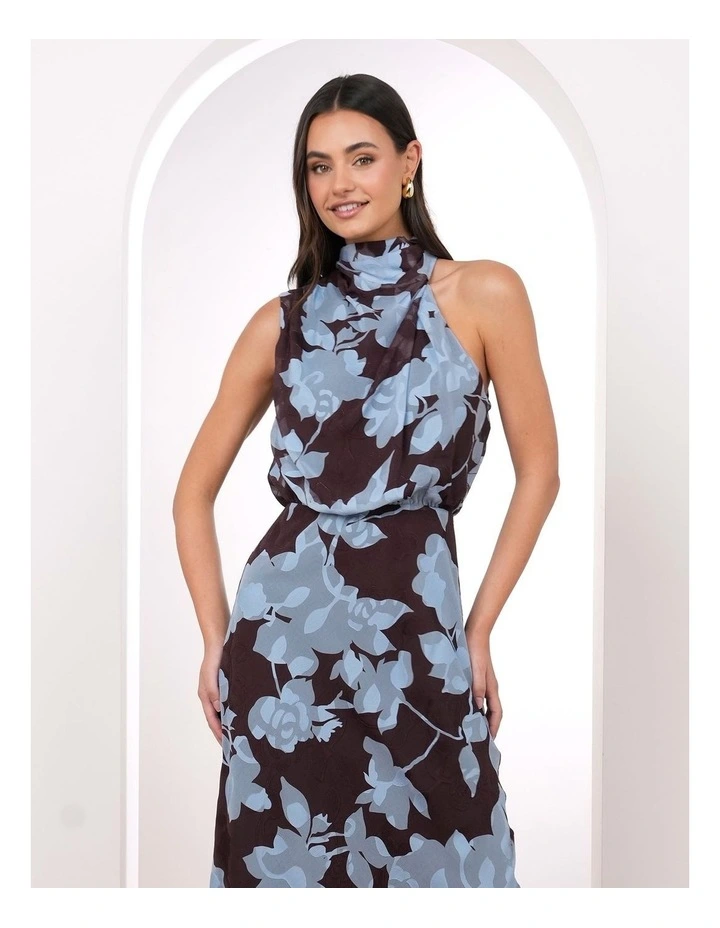 Amira High Neck Midi Dress image 4