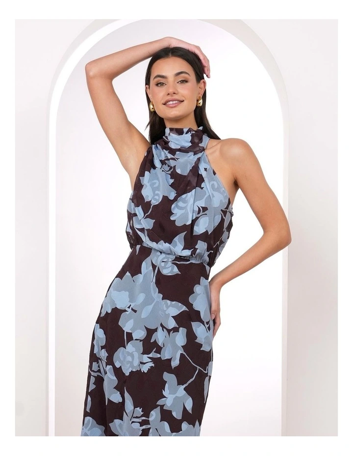 Amira High Neck Midi Dress image 5