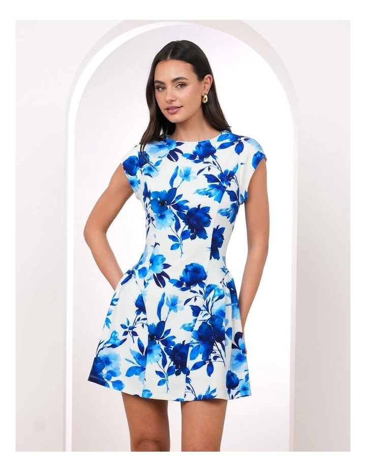 Zyon Cap Sleeve Mini Dress image 4