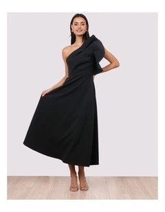 Macie One Shoulder Midi Dress