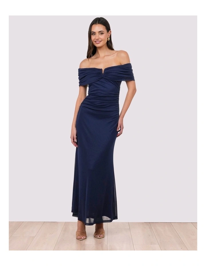 Xyla Off Shoulder Mesh Gown image 1