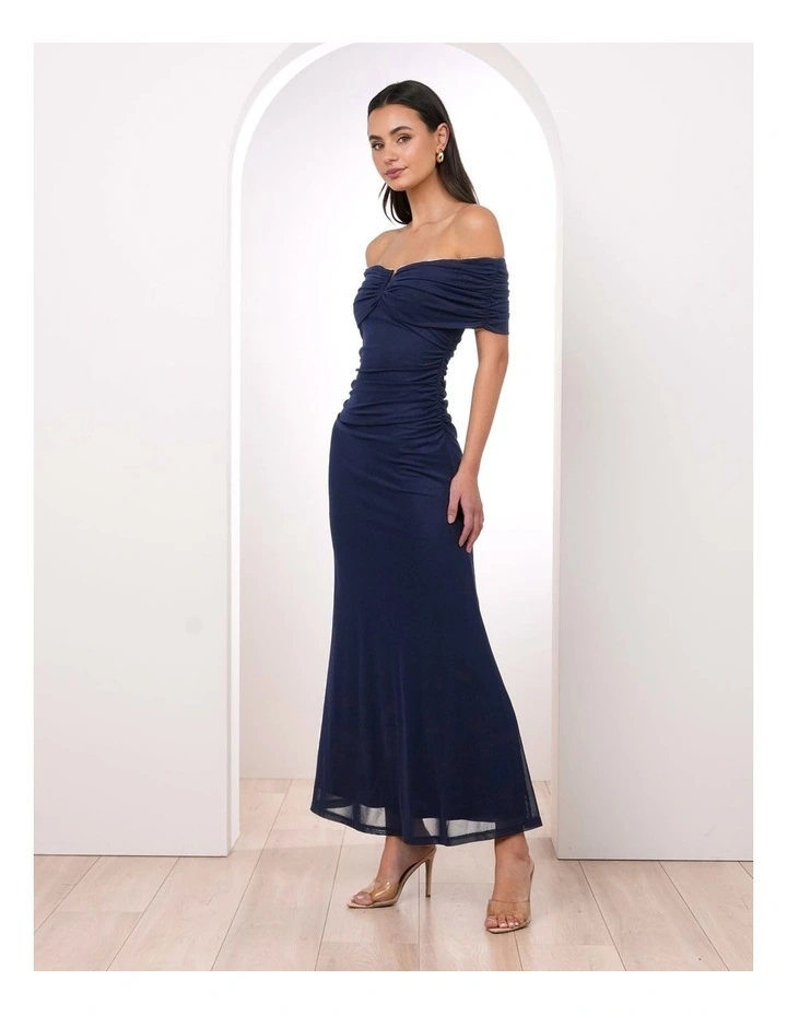 Xyla Off Shoulder Mesh Gown image 3
